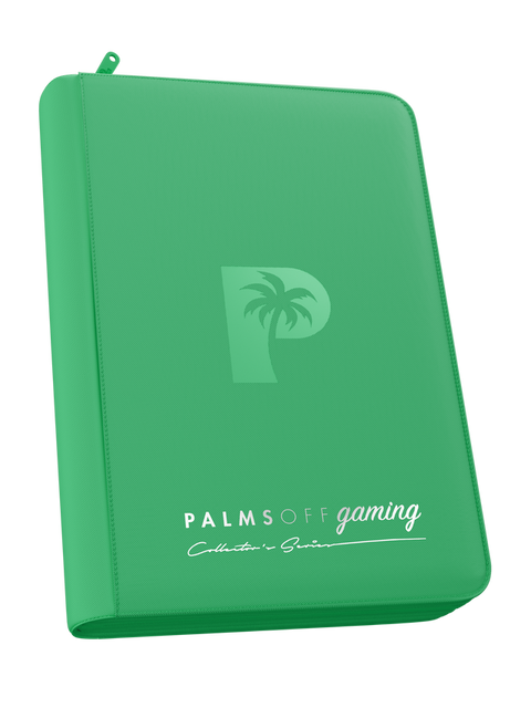 Palms Off Gaming - Collector's Series Zip Binder: 4 Pocket - Green