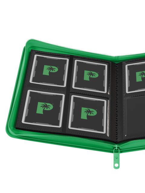 Palms Off Gaming - Collector's Series Zip Binder: 4 Pocket - Green