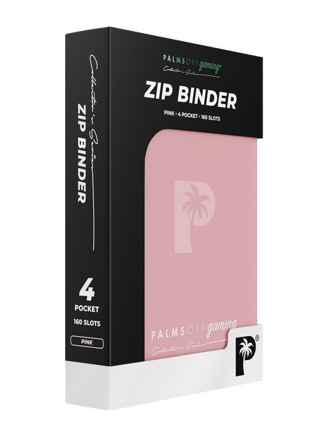 Palms Off Gaming - Collector's Series Zip Binder: 4 Pocket - Pink