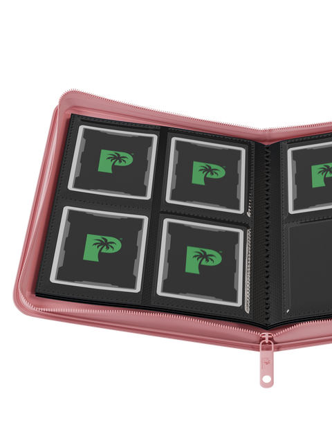 Palms Off Gaming - Collector's Series Zip Binder: 4 Pocket - Pink