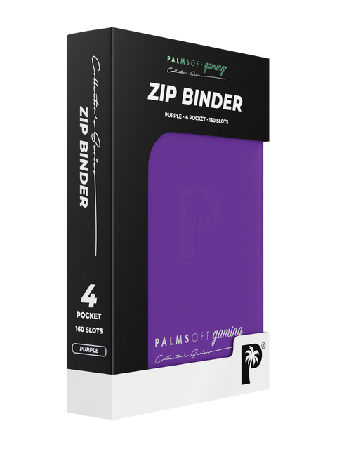 Palms Off Gaming - Collector's Series Zip Binder: 4 Pocket - Purple