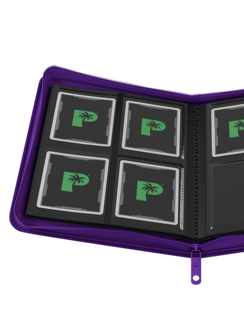 Palms Off Gaming - Collector's Series Zip Binder: 4 Pocket - Purple