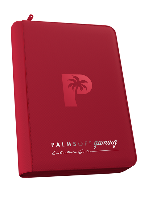 Palms Off Gaming - Collector's Series Zip Binder: 4 Pocket - Red