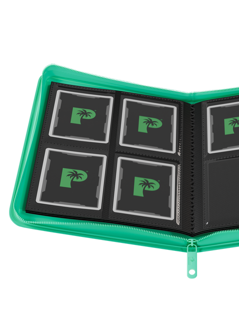 Palms Off Gaming - Collector's Series Zip Binder: 4 Pocket - Turquoise
