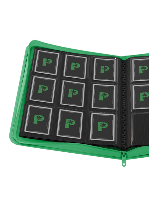Palms Off Gaming - Collector's Series Zip Binder: 9 Pocket - Green