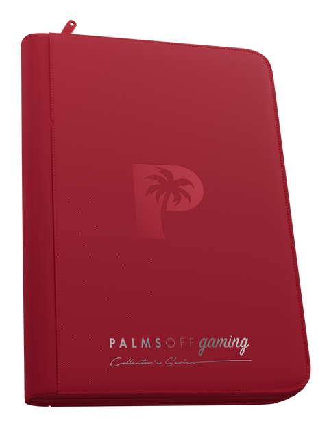 Palms Off Gaming - Collector's Series Zip Binder: 9 Pocket - Red