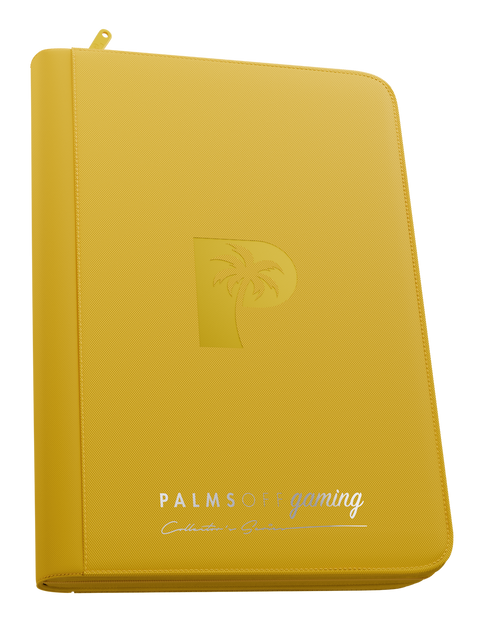 Palms Off Gaming - Collector's Series Zip Binder: 9 Pocket - Yellow