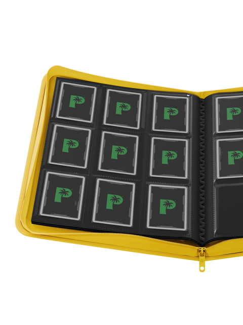 Palms Off Gaming - Collector's Series Zip Binder: 9 Pocket - Yellow