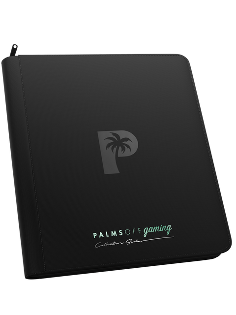 Palms Off Gaming - Collector's Series Zip Binder: 12 Pocket - Black