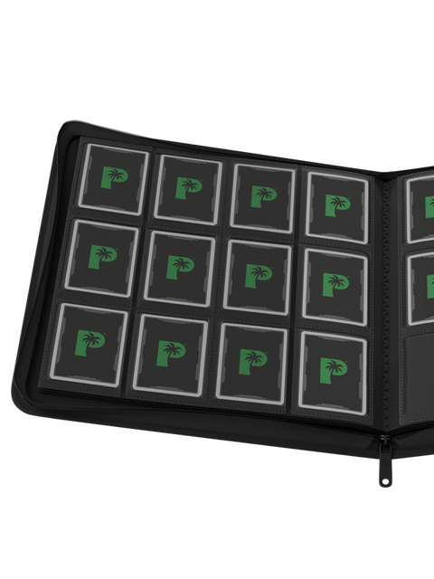 Palms Off Gaming - Collector's Series Zip Binder: 12 Pocket - Black