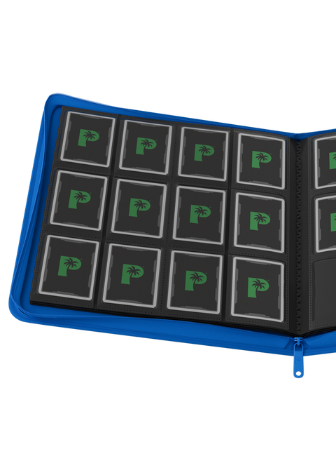 Palms Off Gaming - Collector's Series Zip Binder: 12 Pocket - Blue