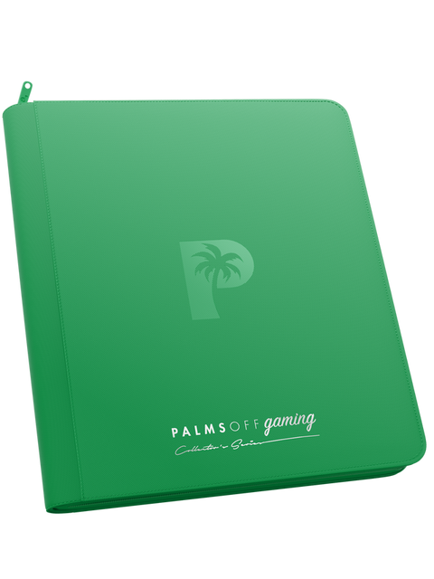 Palms Off Gaming - Collector's Series Zip Binder: 12 Pocket - Green