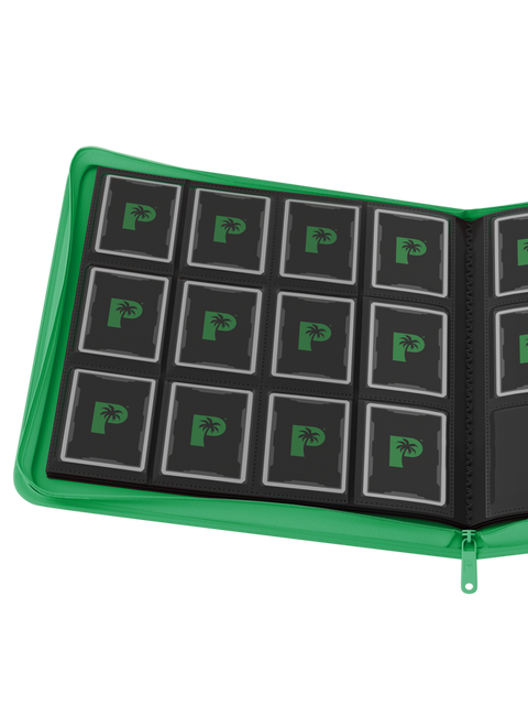 Palms Off Gaming - Collector's Series Zip Binder: 12 Pocket - Green
