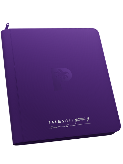 Palms Off Gaming - Collector's Series Zip Binder: 12 Pocket - Purple