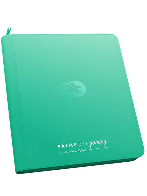 Palms Off Gaming - Collector's Series Zip Binder: 12 Pocket - Turquoise