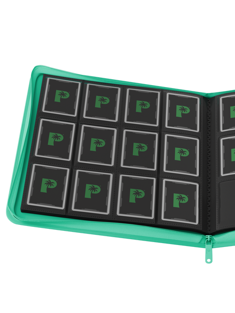 Palms Off Gaming - Collector's Series Zip Binder: 12 Pocket - Turquoise