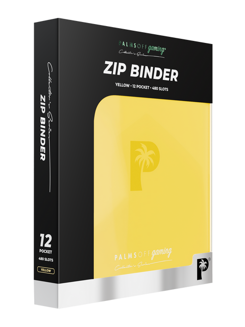 Palms Off Gaming - Collector's Series Zip Binder: 12 Pocket - Yellow
