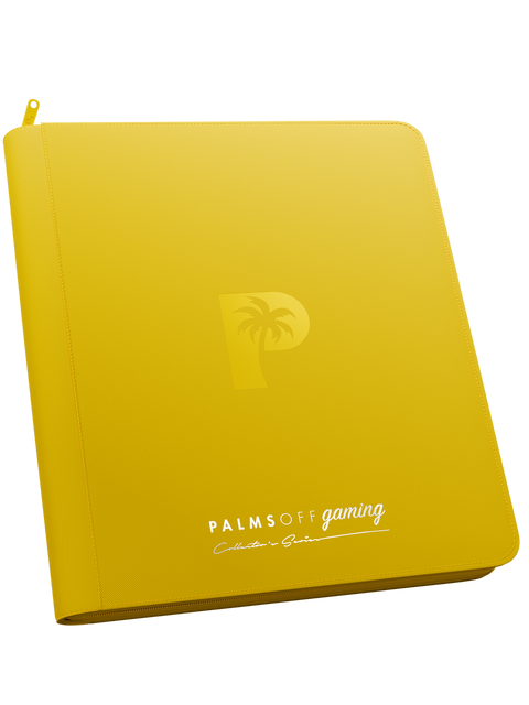 Palms Off Gaming - Collector's Series Zip Binder: 12 Pocket - Yellow