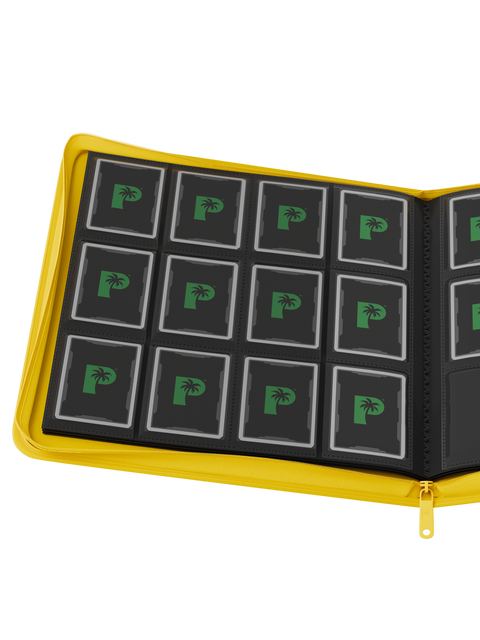 Palms Off Gaming - Collector's Series Zip Binder: 12 Pocket - Yellow