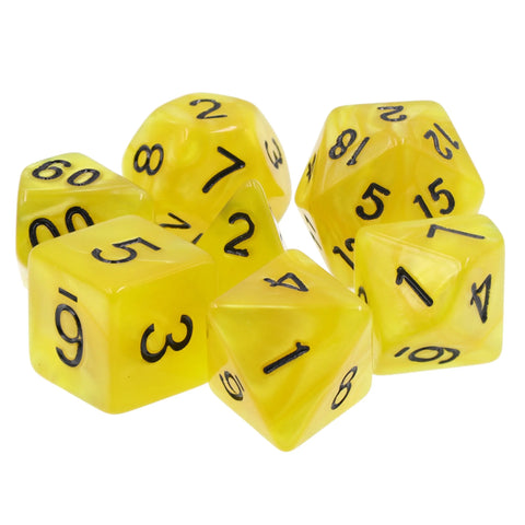 Rival Dice Pearl Death Rollers: Yellow Black Font