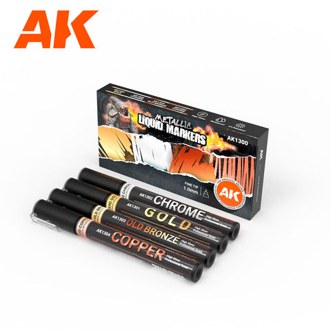 AK Interractive Metallic Liquid Marker Set