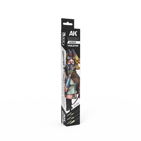 AK Interactive - Tabletop Synthetic Brush Set