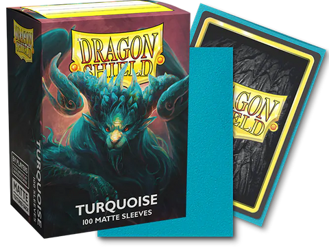 Dragon Shield - Standard Size Sleeves: Matte - Turquoise