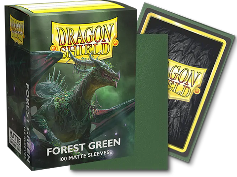 Dragon Shield - Standard Size Sleeves: Matte - Forest Green