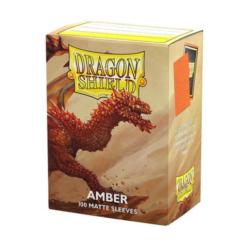 Dragon Shield - Standard Size Sleeves: Matte - Amber