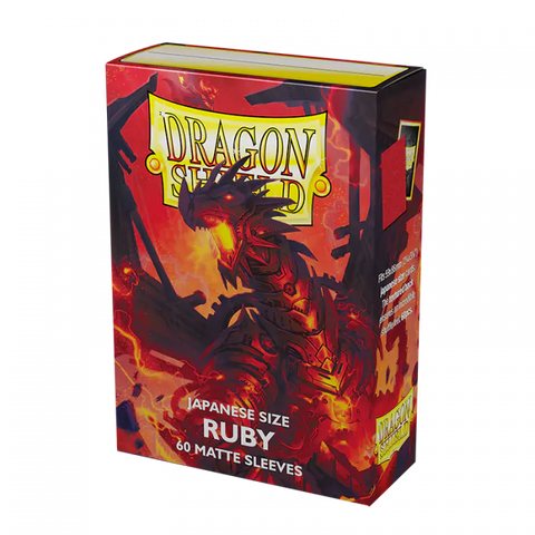 Dragon Shield - Japanese Size Sleeves: Matte - Ruby