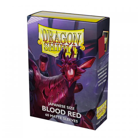 Dragon Shield - Japanese Size Sleeves: Matte - Blood Red