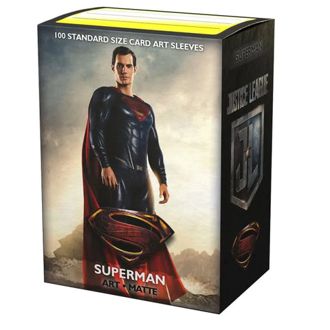 Dragon Shield - Standard Size Sleeves: Matte Art - Justice League: Superman