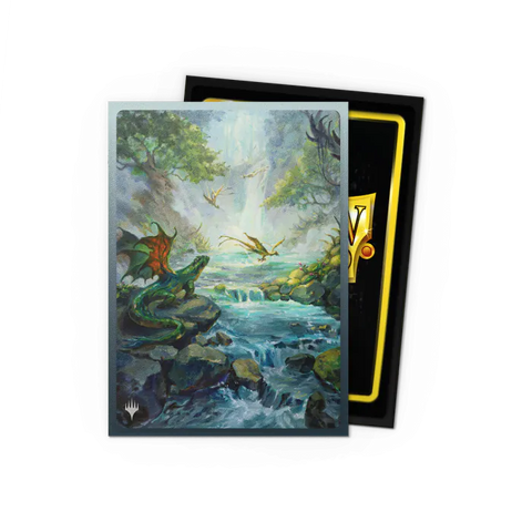 Dragon Shield - Standard Size Sleeves: Matte Dual Art - MTG Landfall Series: Misty Rainforest