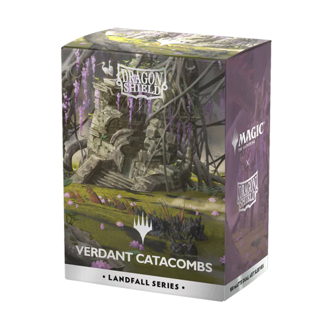 Dragon Shield - Standard Size Sleeves: Matte Dual Art - MTG Landfall Series: Verdant Catacombs