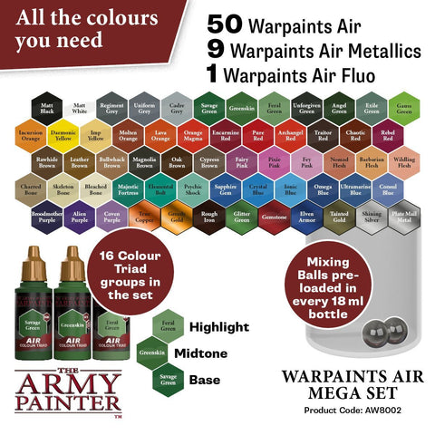 The Army Painter - Paint Set: Warpaints Air Mega Paint Set