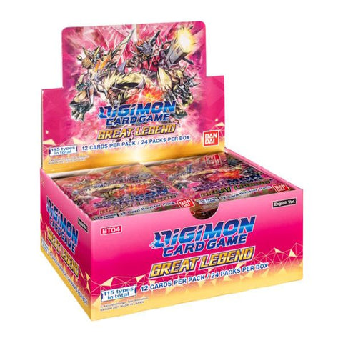 [CLEARANCE] Digimon TCG [BT04] Great Legend Booster Display