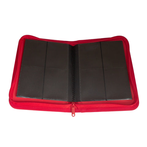 Palms Off Gaming - Collector's Series Zip Binder: 4 Pocket - Red