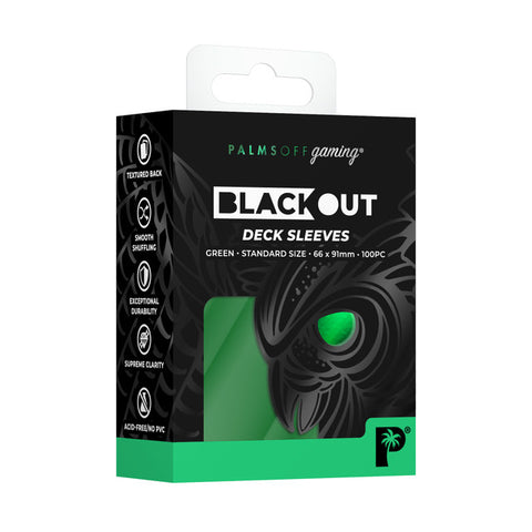 Palms Off Gaming - Blackout Deck Sleeves: Green