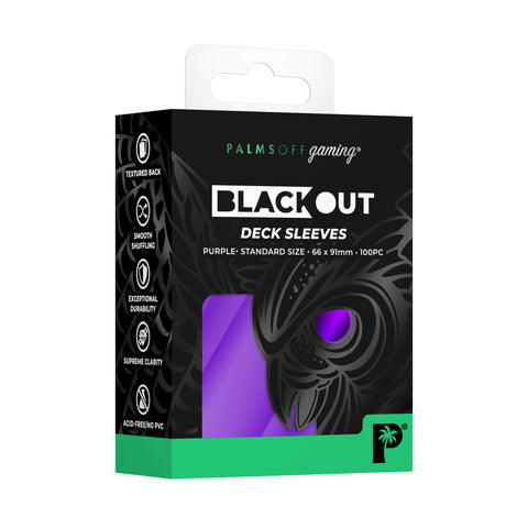 Palms Off Gaming - Blackout Deck Sleeves: Purple