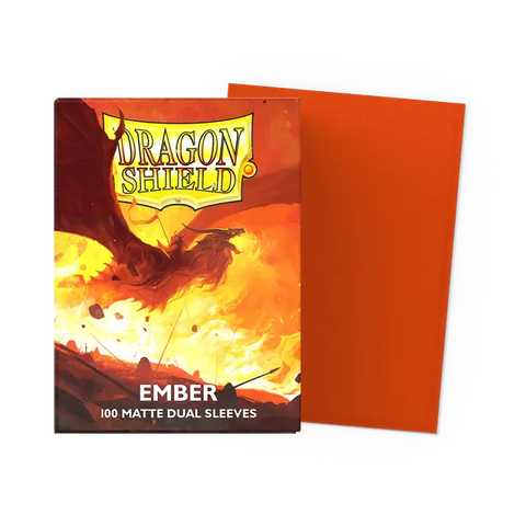 Dragon Shield - Standard Size Sleeves: Matte Dual - Ember