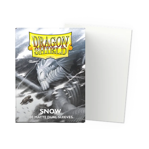 Dragon Shield - Standard Size Sleeves: Matte Dual - Snow
