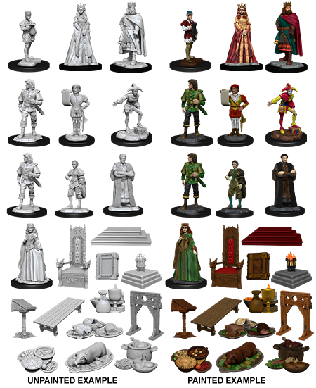 WizKids - Deep Cuts Miniatures: Towns People Castle I