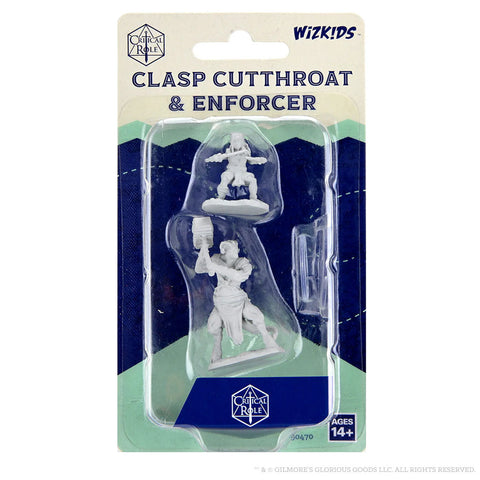 Critical Role - Unpainted Miniatures: Clasp Cutthroat & Enforcer