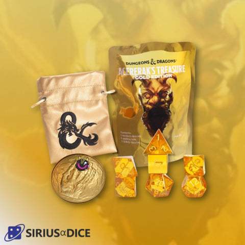 Sirius Dice - D&D Acererak's Treasure Gold Edition: Blind Dice Packs