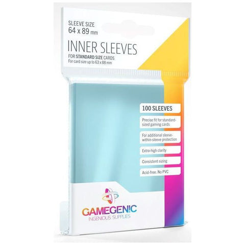 Gamegenic Inner Sleeves 100-pack (64mm x 89mm)