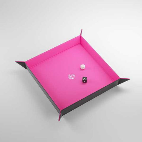 Gamegenic Square Magnetic Dice Tray Range - Pink