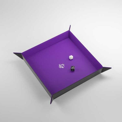 Gamegenic Square Magnetic Dice Tray Range - Purple