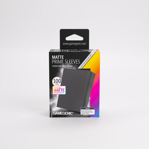 Gamegenic - Matte Prime 100 Standard-Size Sleeve Range: Black
