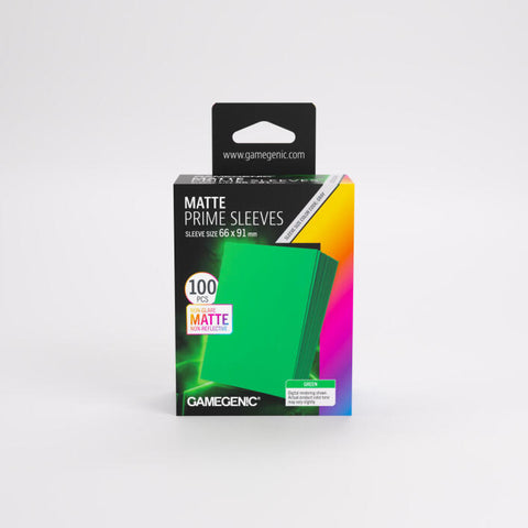 Gamegenic - Matte Prime 100 Standard-Size Sleeve Range: Green