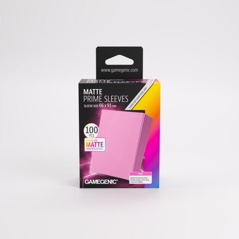 Gamegenic - Matte Prime 100 Standard-Size Sleeve Range: Pink